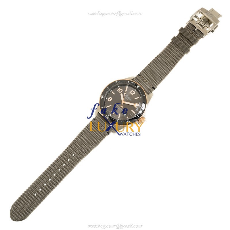 Glashutte Senator Panorama Date 1-36-13-04-91-34 Automatic Gray Dial 18kt Rose Gold Steel Replica - Image 2