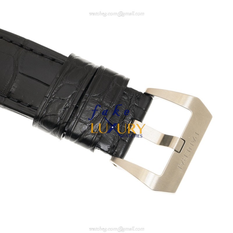 Panerai PAM01218 LUMINOR Stainless Steel Automatic White Dial Alligator Strap Replica Watch - Image 4