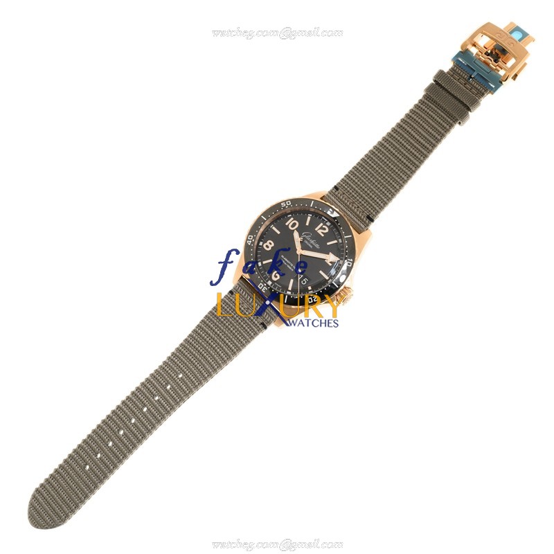 Glashutte 1-36-13-03-90-34 Spezialist Replica Watch, Black Dial, Rose Gold & Steel Case, Automatic - Image 2
