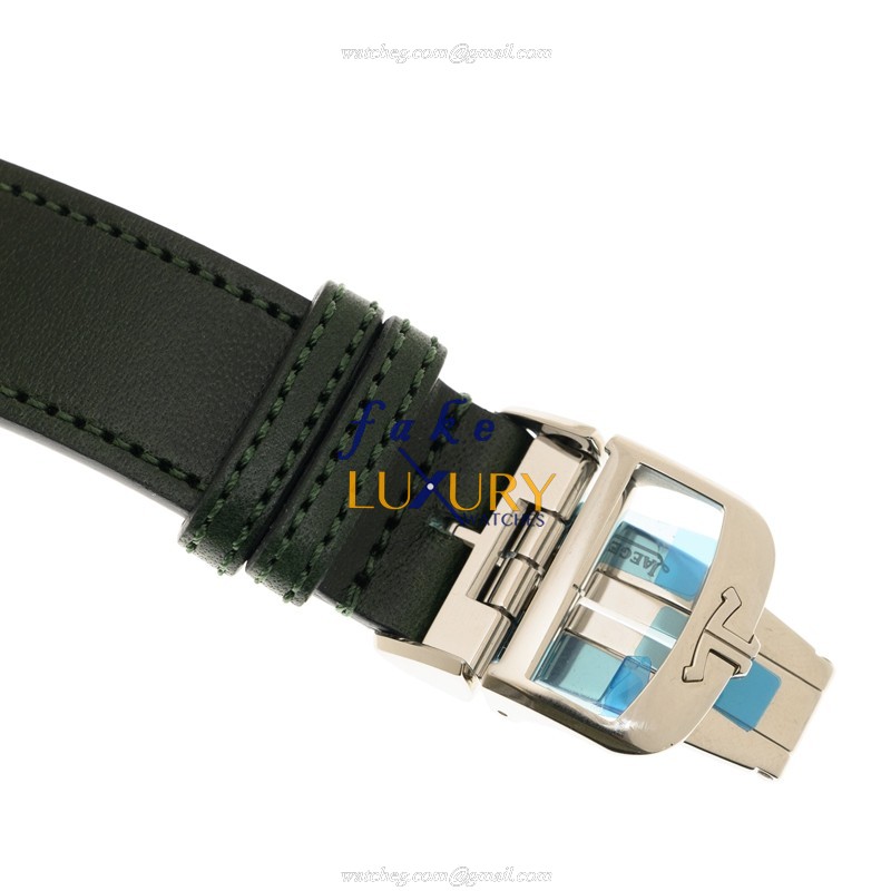 Jaeger-Lecoultre Q3978430 REVERSO Manual Wind Stainless Steel Replica Watch Green Dial Alligator - Image 5