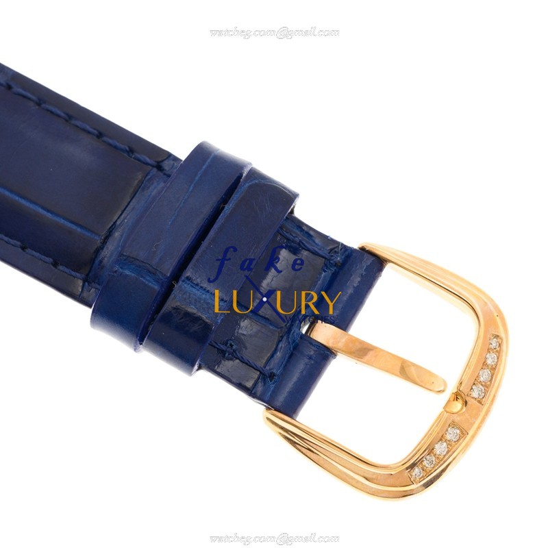Franck Muller 2852 B QZ COL DRM D 1R BLUE STRAP Quartz 18kt Rose Gold & Diamonds CINTREE CURVEX - Image 4