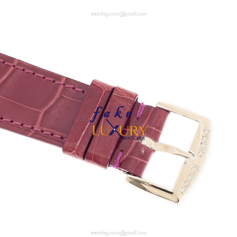 Franck Muller 952QZ COL DRM D 1R OG Purple Strap Ladies Replica Watch, Swiss Quartz, 18kt White - Image 4