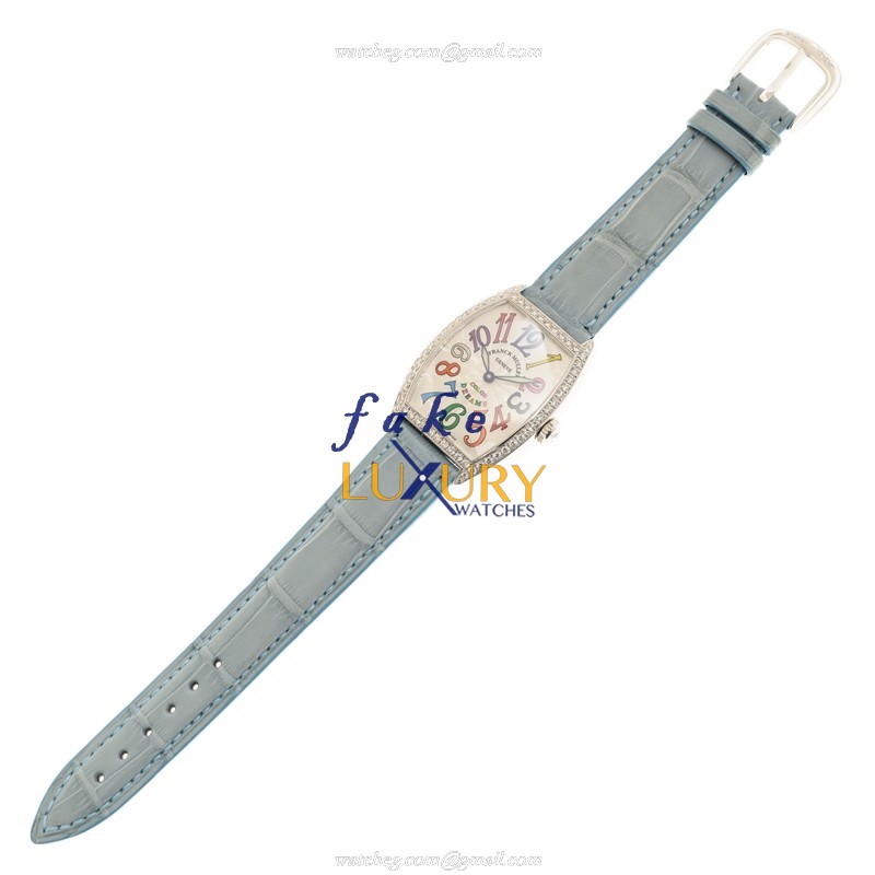 Franck Muller 7502 QZ COL DRM D 1R AC - BLUE CINTREE CURVEX Quartz Stainless Steel & Diamond - Image 2
