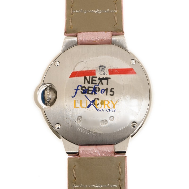 Cartier WE900351 Ballon Bleu Quartz 18kt White Gold & Diamond Replica Watch - High-Quality Swiss - Image 3
