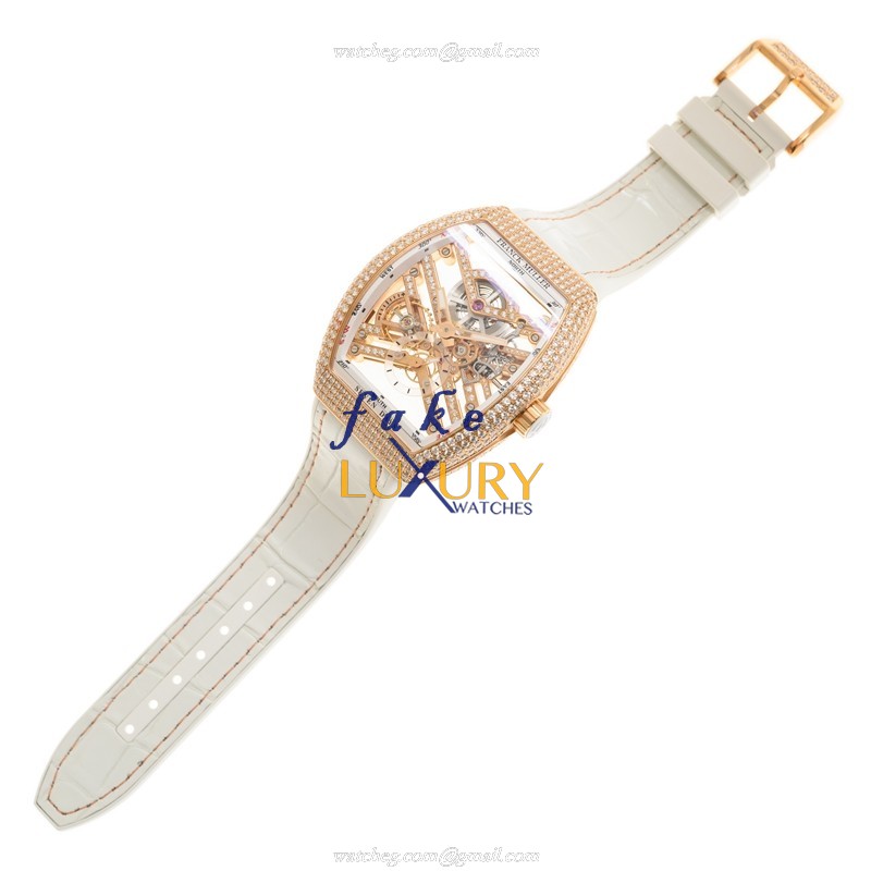 - FRA-VM45S6SQTD-18KTROSE-REPLICA-WATCH - Automatic - Silver Dial - Image 2