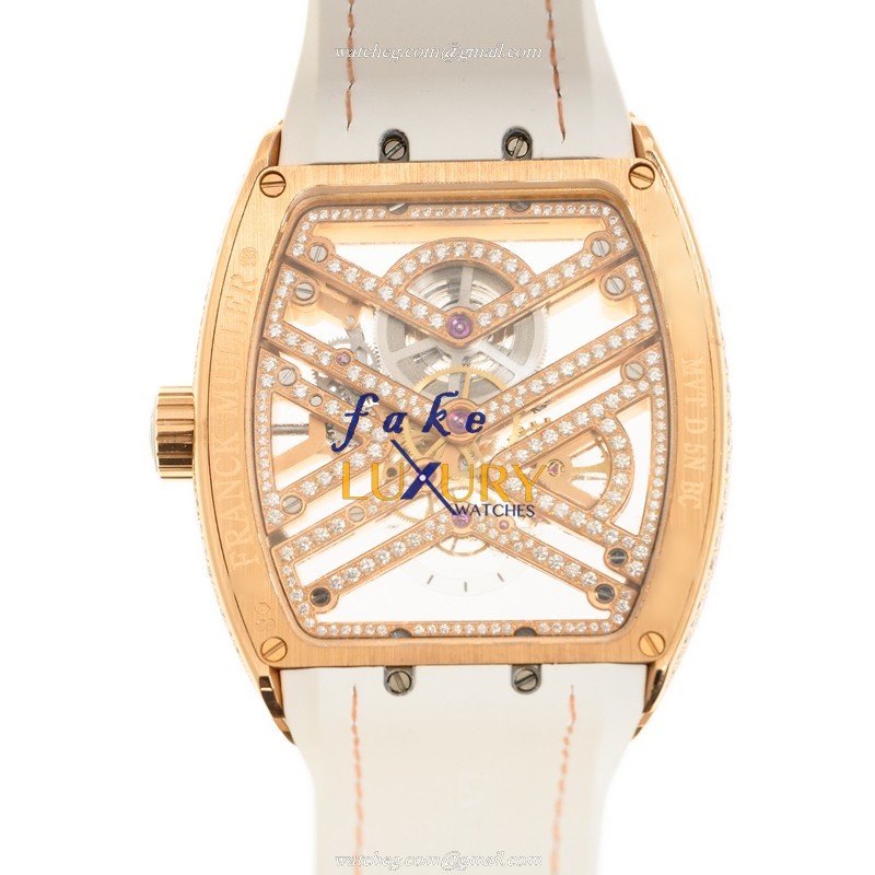 - FRA-VM45S6SQTD-18KTROSE-REPLICA-WATCH - Automatic - Silver Dial - Image 3