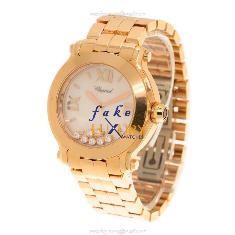 - 277472-5001 CHOP Happy Sport Quartz 18kt Rose Gold Replica Watch - Image 3