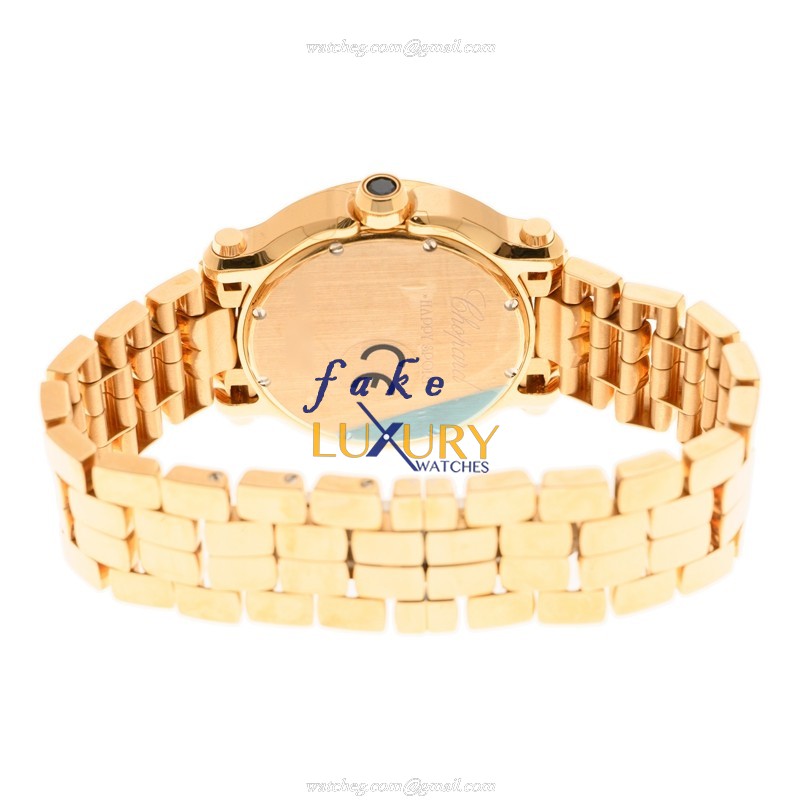 - 277472-5001 CHOP Happy Sport Quartz 18kt Rose Gold Replica Watch - Image 4