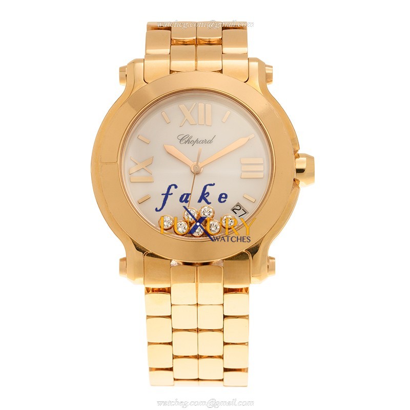 - 277472-5001 CHOP Happy Sport Quartz 18kt Rose Gold Replica Watch - Image 2