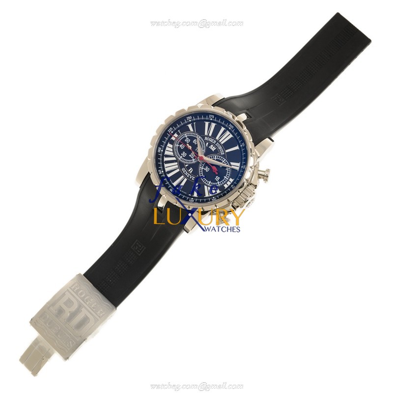 Roger Dubuis RDDBEX0180 Excalibur Replica Watch - Automatic - Steel Case - Black Alligator Strap - Image 2