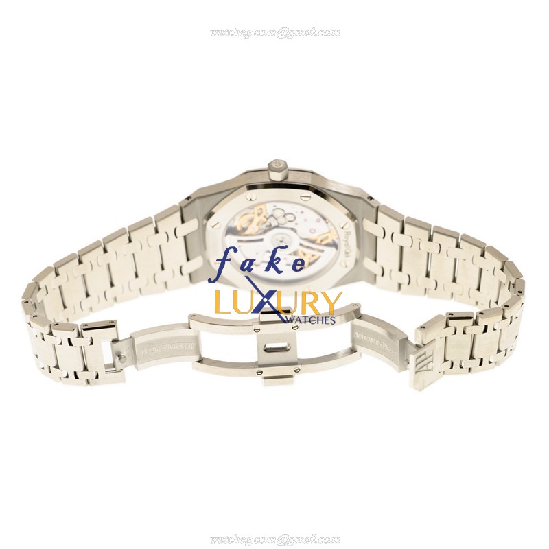 Audemars Piguet 16202ST.OO.1240ST.01 Replica Watch, Automatic, Blue Dial, Steel Bracelet - Image 5
