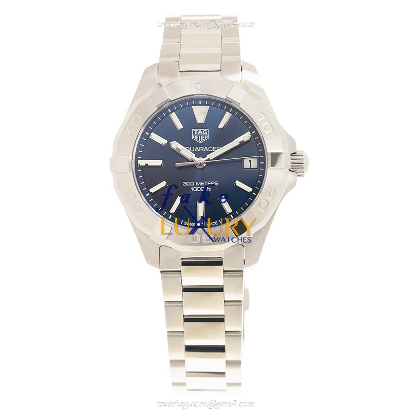 Tag Heuer WBD1312.BA0740 Replica Aquaracer Watch, Blue Dial, Quartz Movement, Steel Bracelet - Image 2