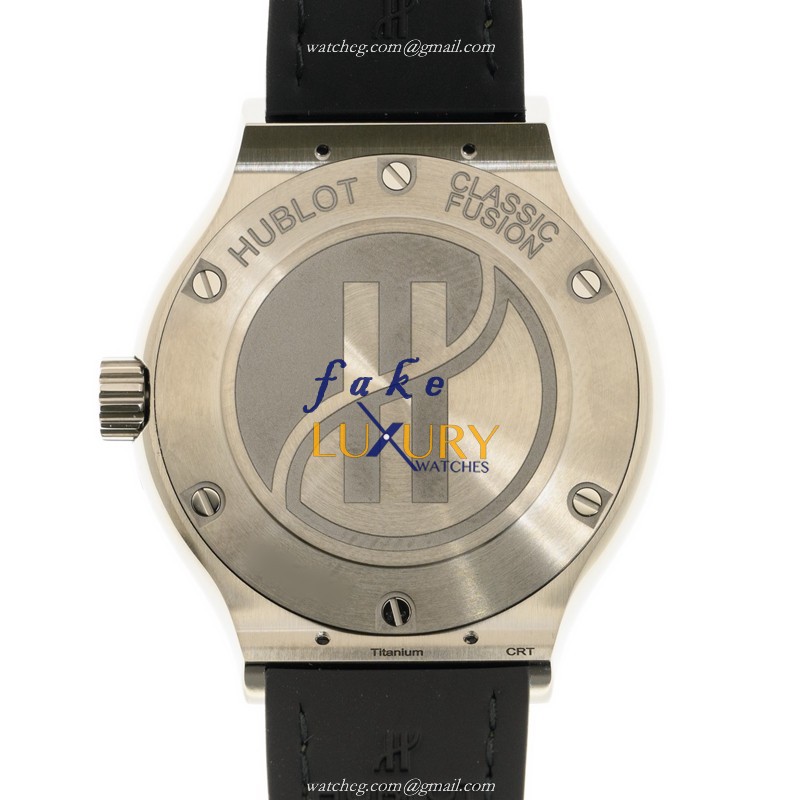 Hublot 581.NX.8970.LR.1104 Classic Fusion Quartz Titanium & Diamond Green Dial Green Alligator - Image 3
