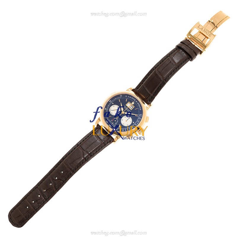 A Lange & Sohne Datograph 405.031 in 18kt Rose Gold with Black Dial Automatic - Image 2