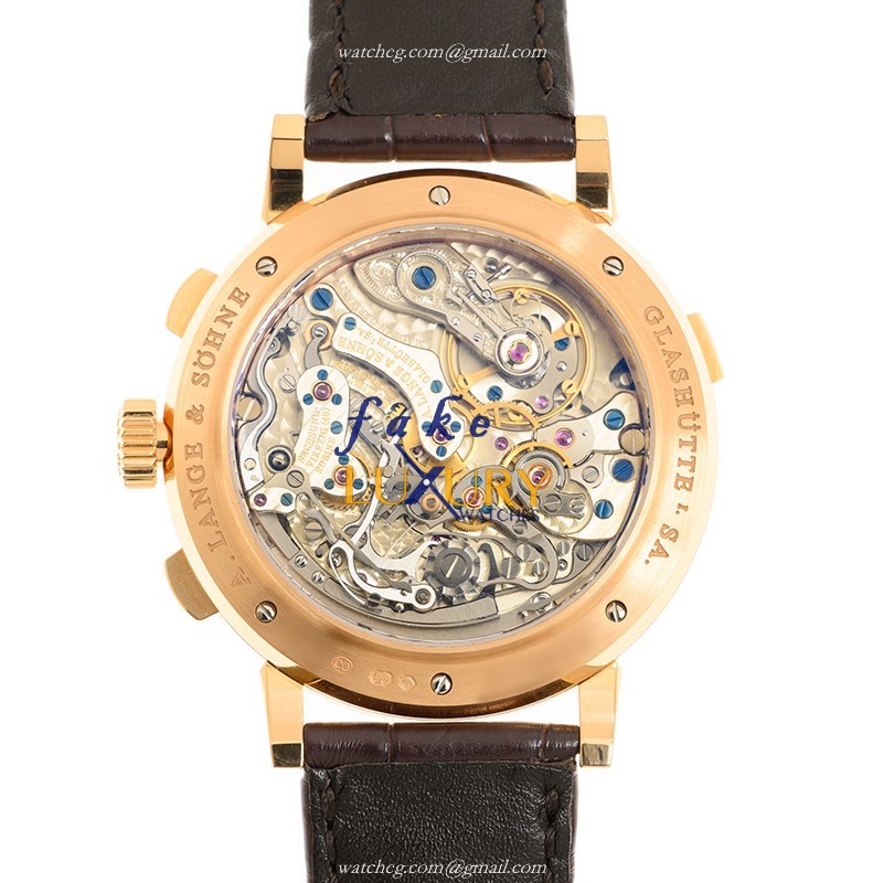 A Lange & Sohne Datograph 405.031 in 18kt Rose Gold with Black Dial Automatic - Image 3