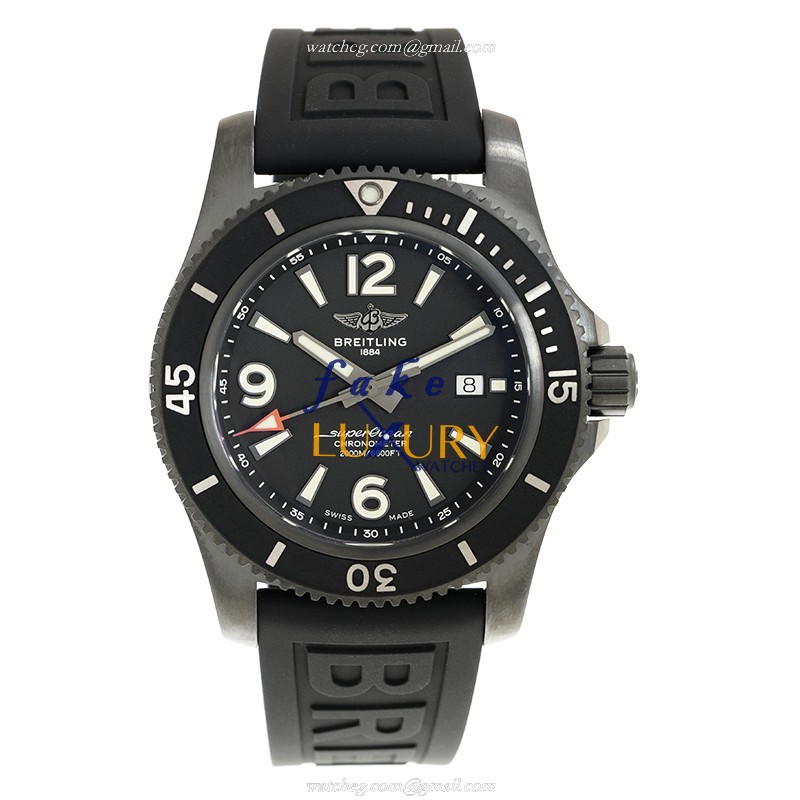 Breitling Superocean M17368B71B1S2 Automatic Black Dial Rubber Strap Replica Watch - Image 2