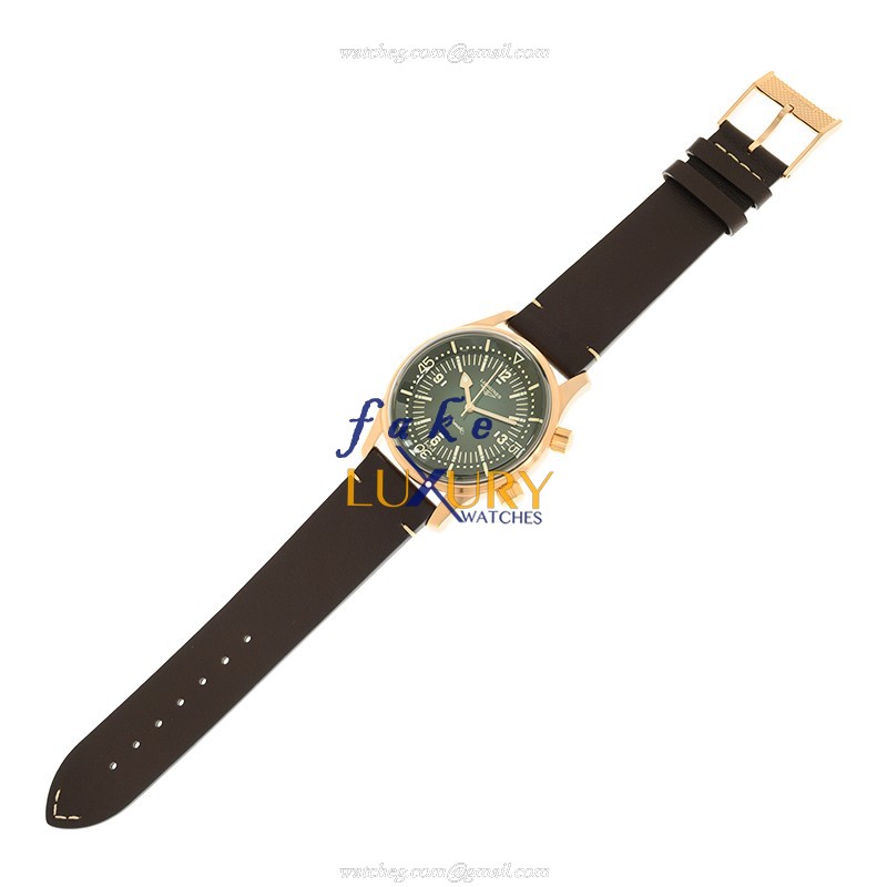 L3.774.1.50.2 - Longines Heritage Classic Replica Watch - Bronze Automatic - Green Dial Brown Strap - Image 2