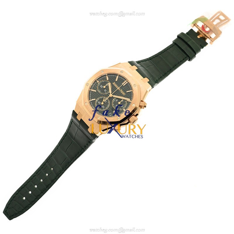 Audemars Piguet 26240OR.OO.D404CR.01 Replica Watch, Green Dial, Rose Gold Case, Automatic - Image 4