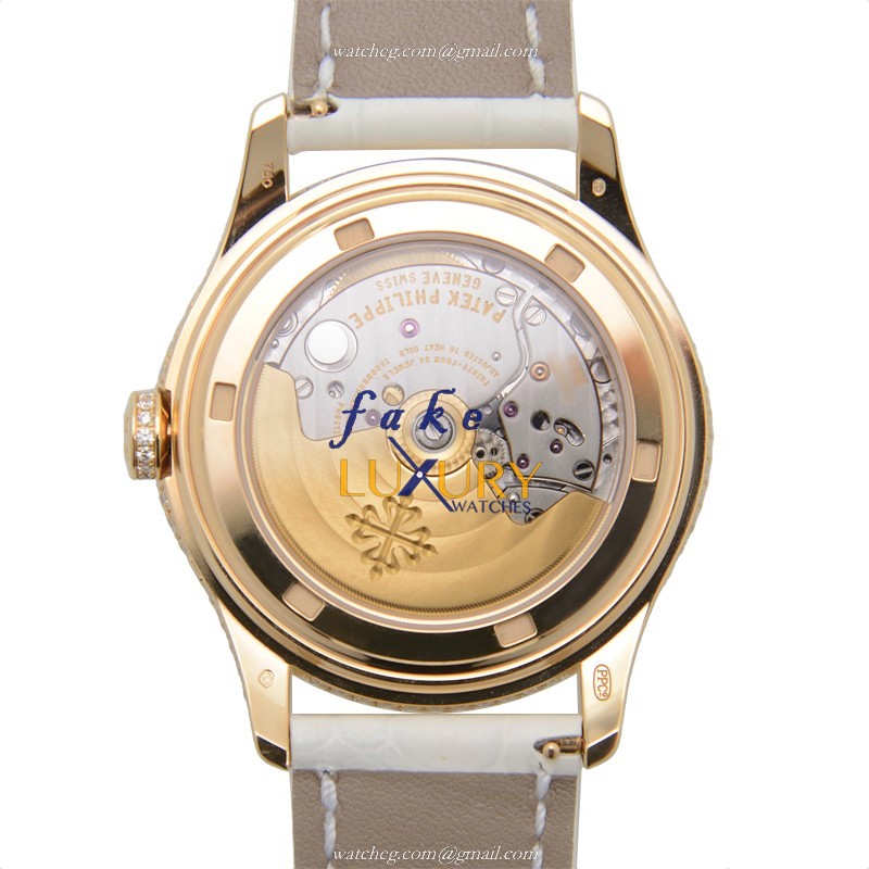 Patek Philippe 4937R-001 Complications Automatic 18kt Rose Gold White Dial Replica Watch - Image 3