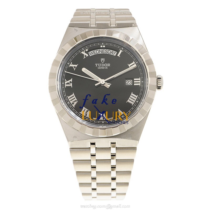 Tudor Royal 28600-91060-BLACK Replica Watch With Automatic Movement, Black Dial, Steel Case - Image 2