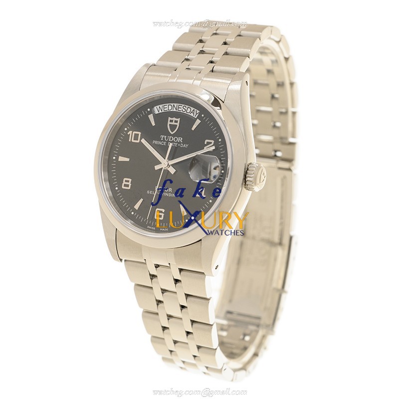 Tudor 76214-62480-246810AR Automatic Stainless Steel Replica Watch, Black Dial, Silver Strap - Image 3
