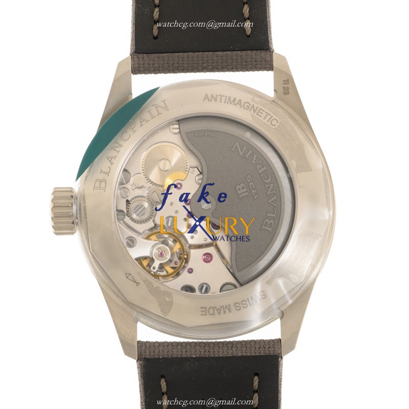 Blancpain 5000-1210-G52A Fifty Fathoms Replica Watch, Gray Dial, Titanium Case, Automatic - Image 3