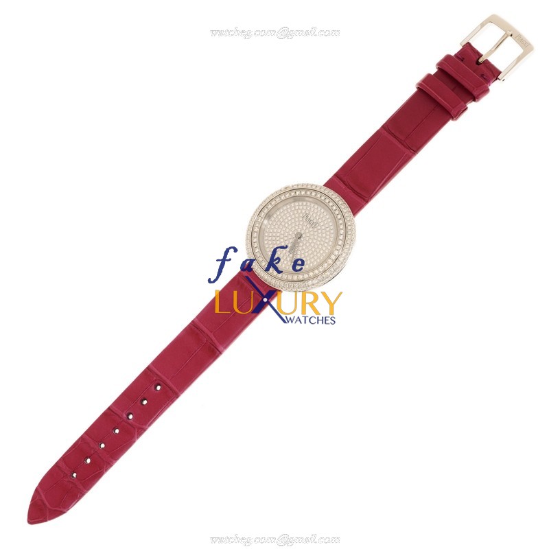 Piaget G0A44299 Possession Replica Watch 34mm Quartz Silver Dial 18kt White Gold Diamond Pink - Image 2