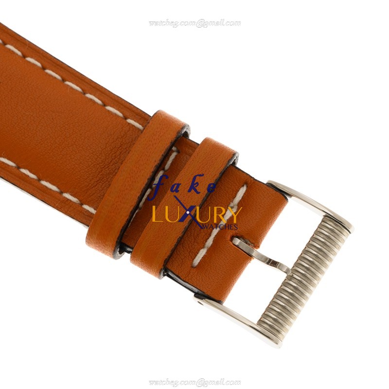 Longines Master L2.629.4.73.2 Automatic Stainless Steel Silver Dial Brown Leather Replica Watch - Image 4