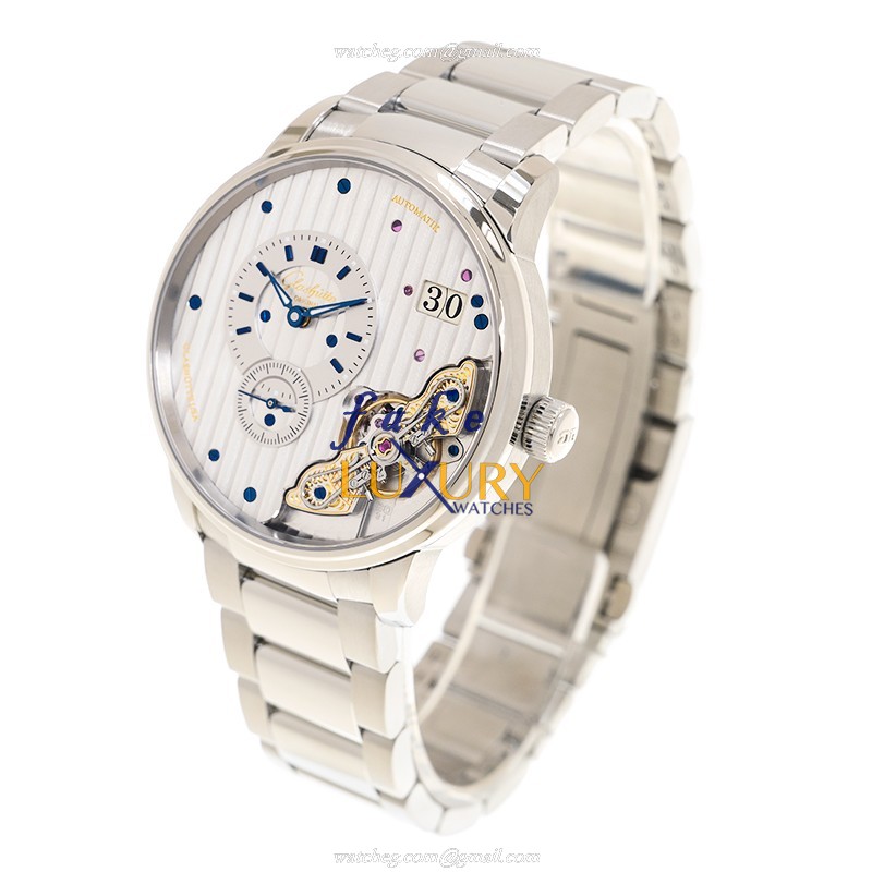 Glashutte 1-91-02-02-02-71 PANO Replica Watch, Automatic Movement, Silver Dial, Steel Case - Image 3