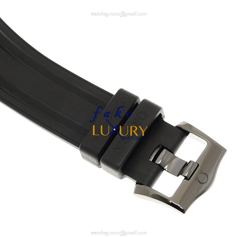 Omega 210.62.44.20.01.001 Seamaster Replica Watch Automatic Black Dial Ceramic Case Rubber Strap - Image 4