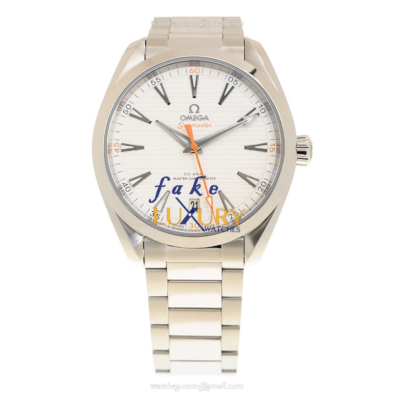 Omega Seamaster 220.10.41.21.02.001 Replica Watch, Automatic, Silver Dial, Steel Bracelet - Image 2