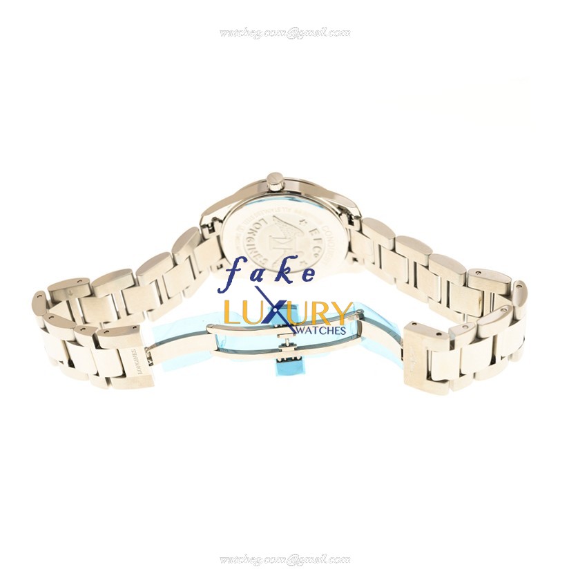 Longines L3.401.0.87.6 Replica Watch, White Mother of Pearl Dial, Silver Stainless Steel Bracelet - Image 5
