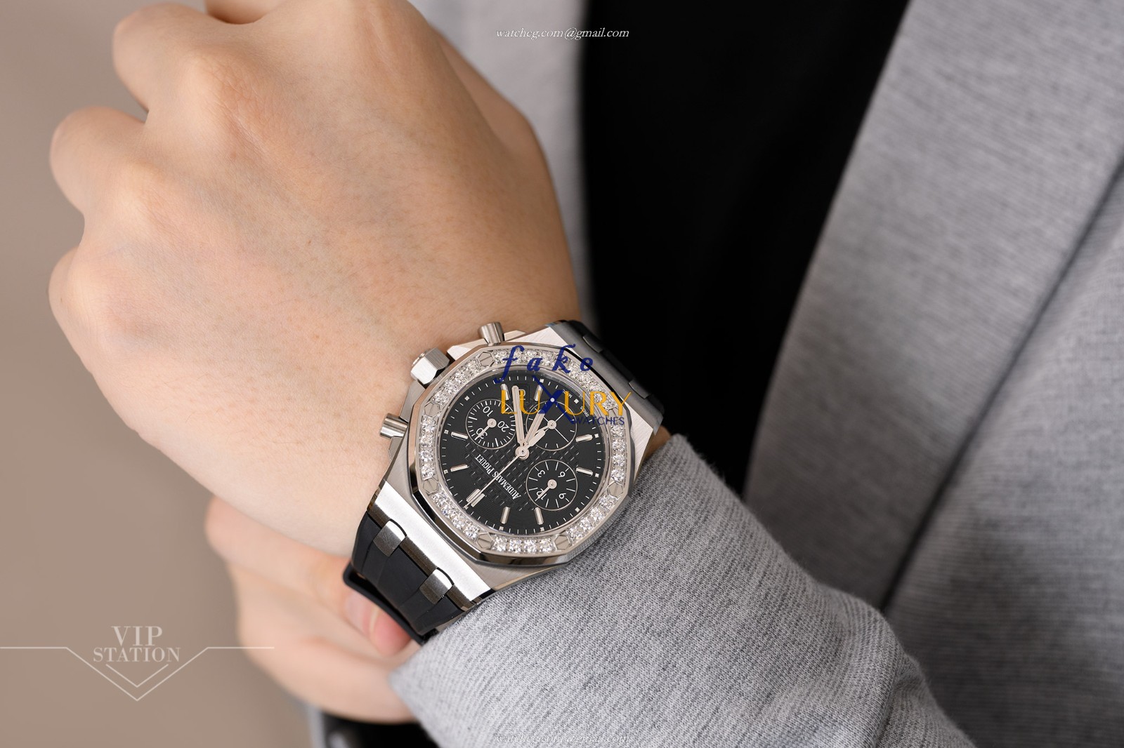 Audemars Piguet Royal Oak Offshore 26231ST.ZZ.D002CA.01 Automatic Black Dial Rubber Strap Replica - Image 5