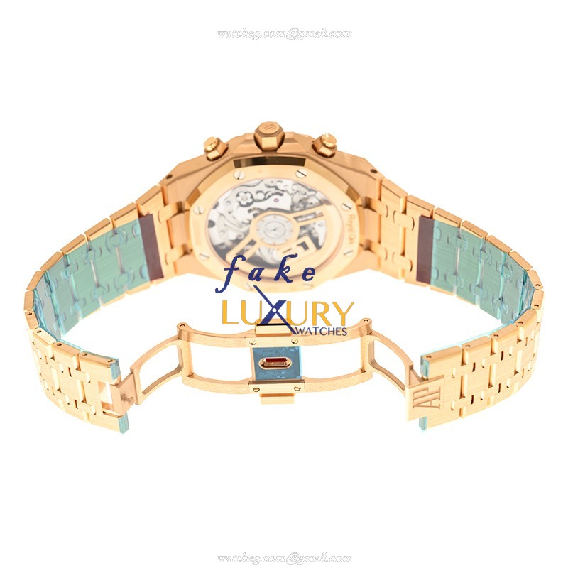 Audemars Piguet Royal Oak 26240OR.OO.1320OR.02 Automatic 18kt Rose Gold Black Dial Replica Watch - Image 5