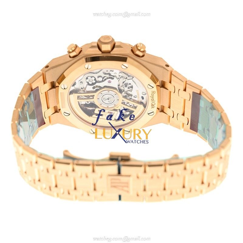 Audemars Piguet Royal Oak 26240OR.OO.1320OR.02 Automatic 18kt Rose Gold Black Dial Replica Watch - Image 4