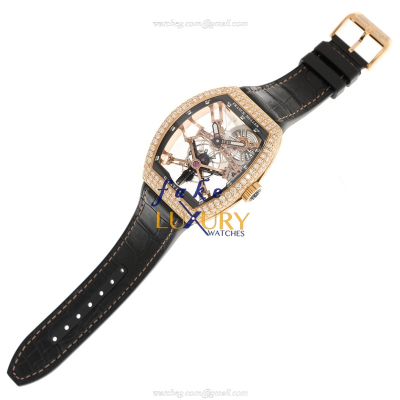 Franck Muller V 45 T GRAVITY CS SQT D 5N.NR | 18kt Rose Gold | Manual Wind | Replica Watch - Image 2