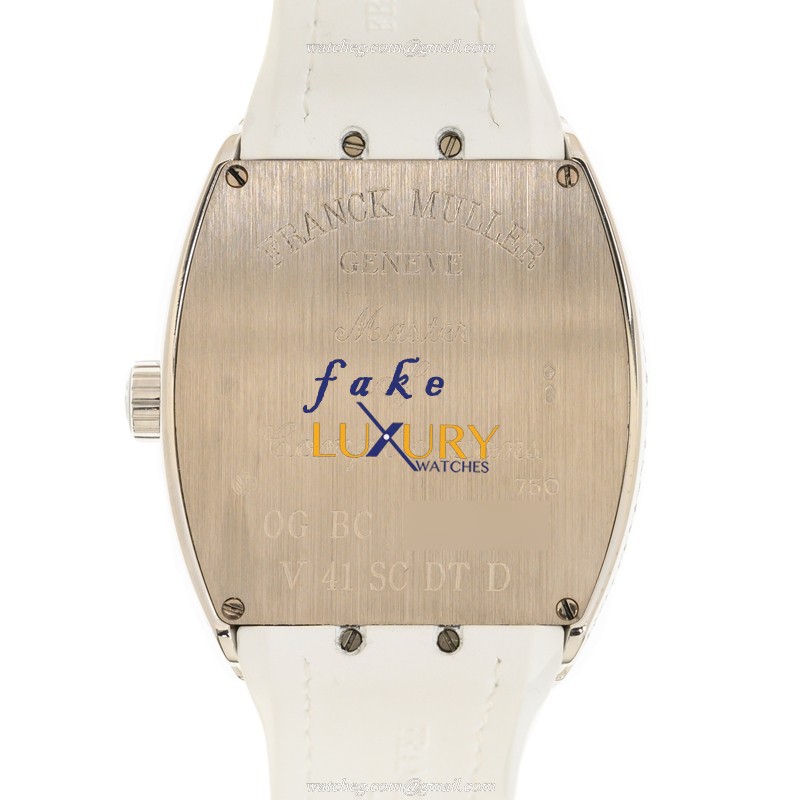 Franck Muller V 41 SC DT D OG.BC Vanguard Automatic White Gold Diamond Replica Watch - Image 3