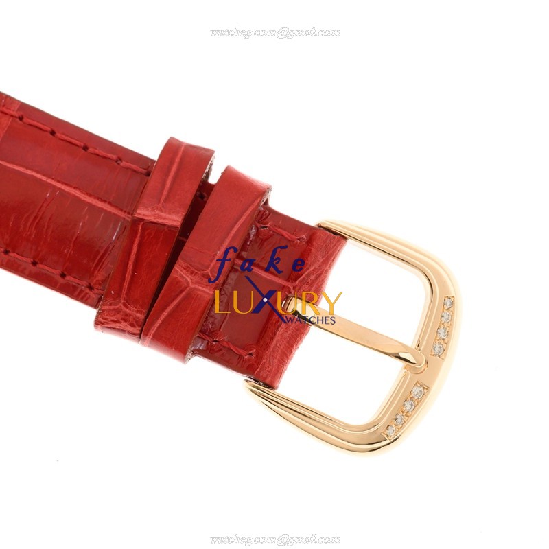 Franck Muller 5850 SC COL DRM D CD 5N Replica Watch Automatic Rose Gold & Diamonds Case Red Leather - Image 4