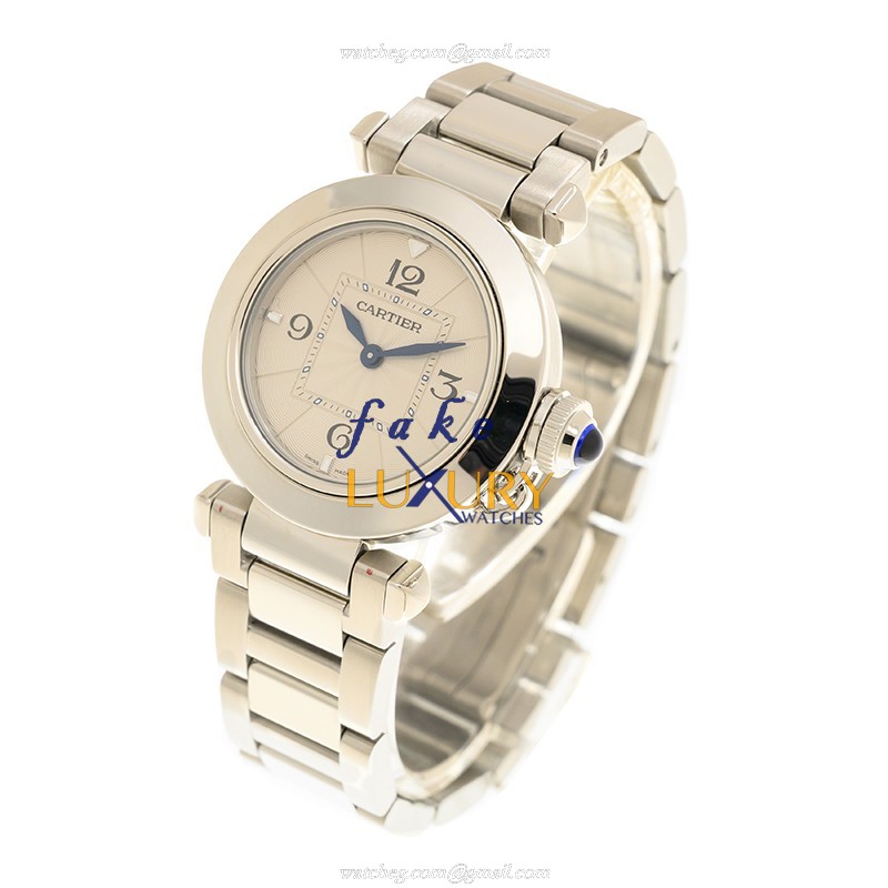 Cartier WSPA0021 - Replica Pasha De Cartier - Quartz - Stainless Steel Case - 30mm Watch - Image 3