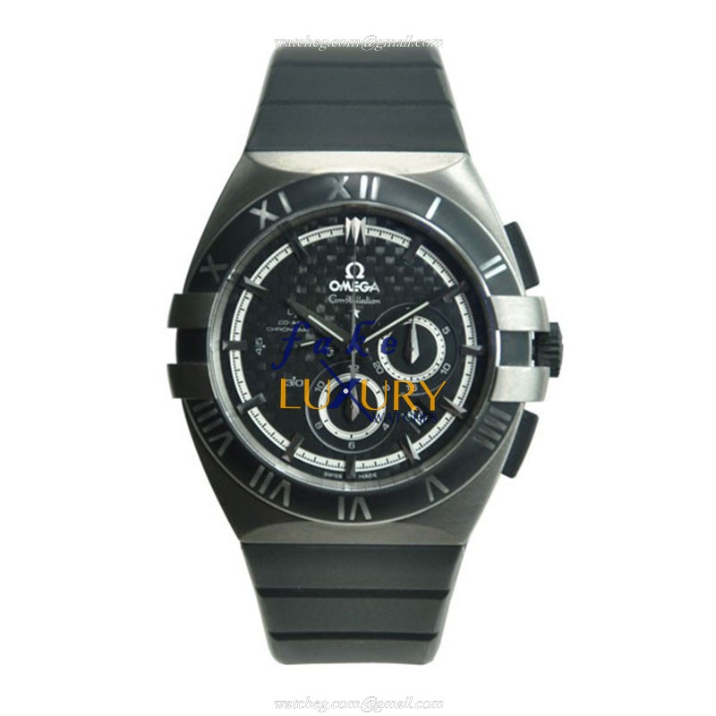 121.92.41.50.01.001 - Omega Replica Watch Automatic Titanium Black Dial Rubber Strap - Image 2