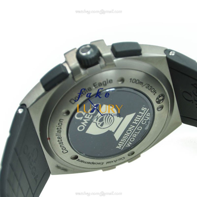121.92.41.50.01.001 - Omega Replica Watch Automatic Titanium Black Dial Rubber Strap - Image 4
