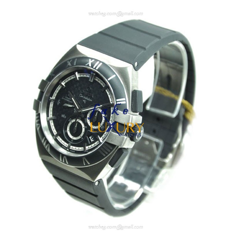 121.92.41.50.01.001 - Omega Replica Watch Automatic Titanium Black Dial Rubber Strap - Image 3