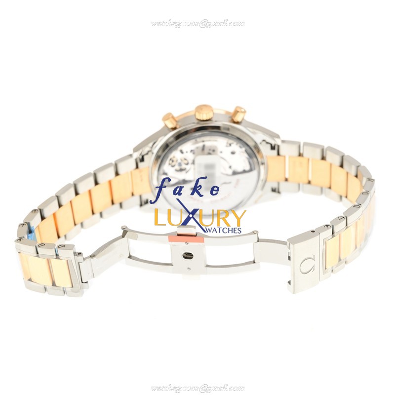 Omega Speedmaster 331.20.42.51.01.002 Replica Watch, Black Dial, Rose Gold & Steel Case, Automatic - Image 5