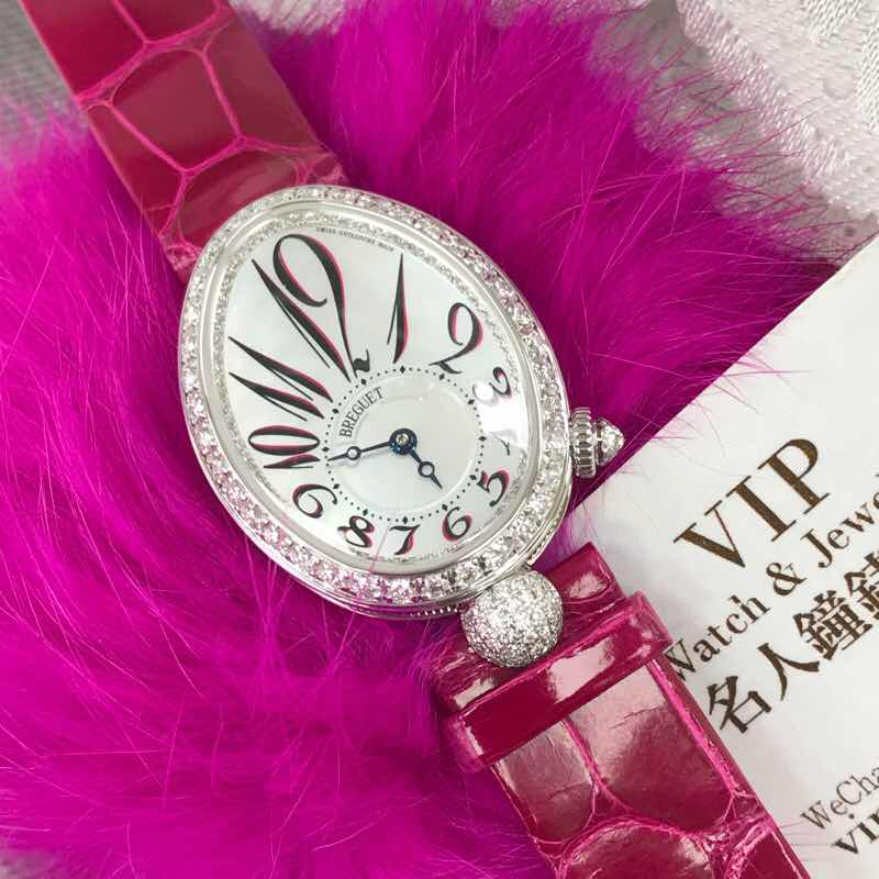 Breguet Reine de Naples 8928BB/5P/944/DD0D | White Gold | Automatic | Red Alligator Strap | Replica - Image 5