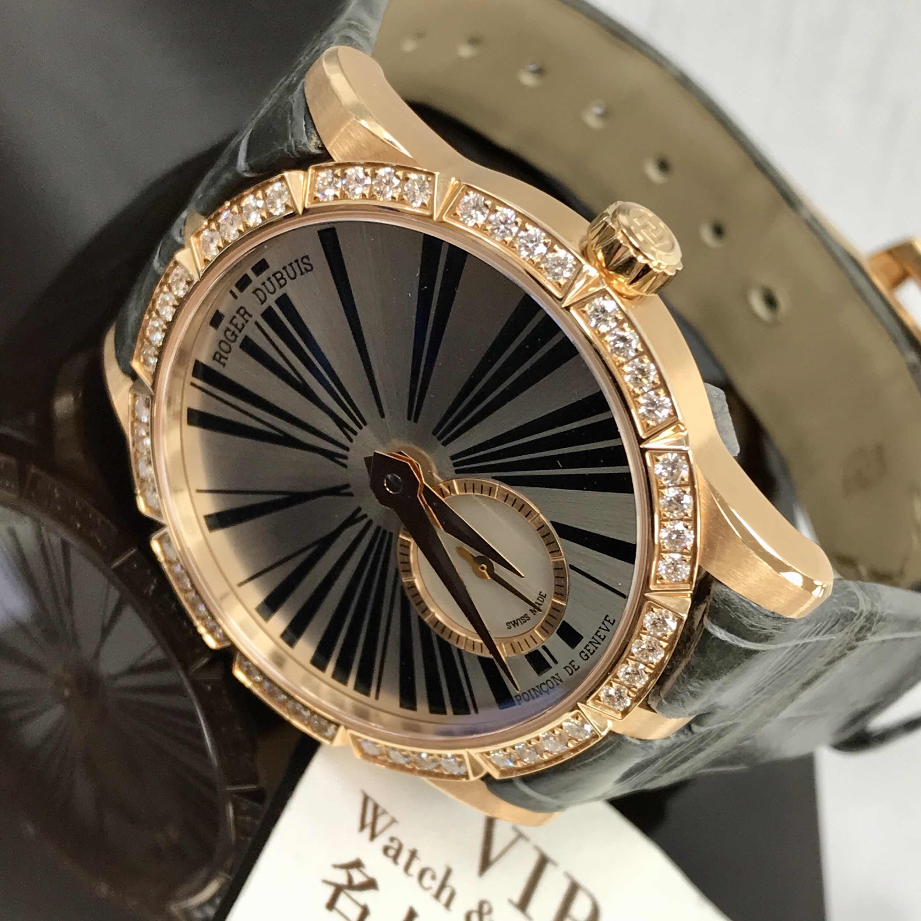 Roger Dubuis RDDBEX0275 Excalibur 36mm Rose Gold Diamond Grey Alligator | 15202ST.OO.1240ST.01 - Image 5