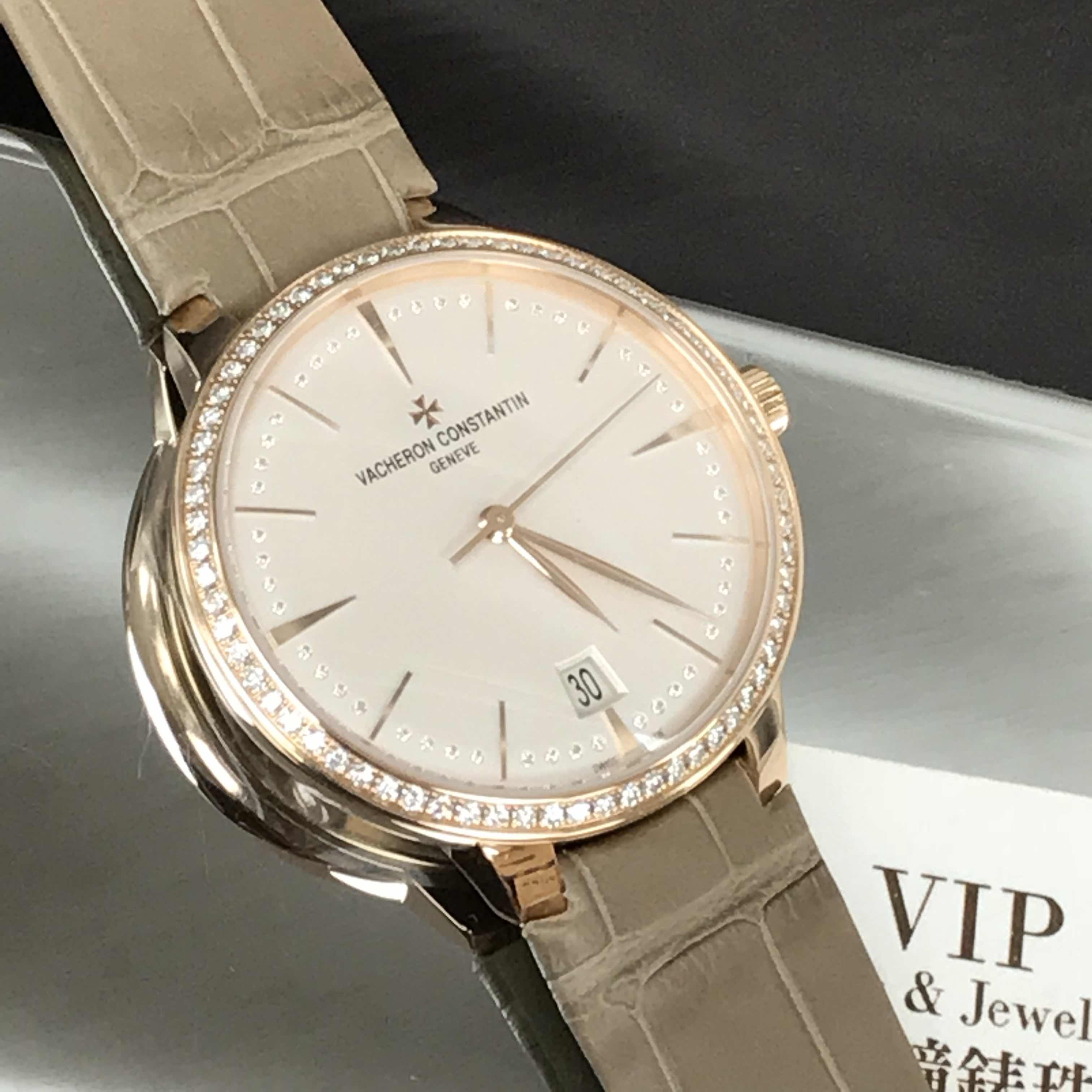 85515/000R-9840 - Vacheron Constantin Patrimony Traditionelle Replica Watch - Rose Gold Diamonds - Image 5
