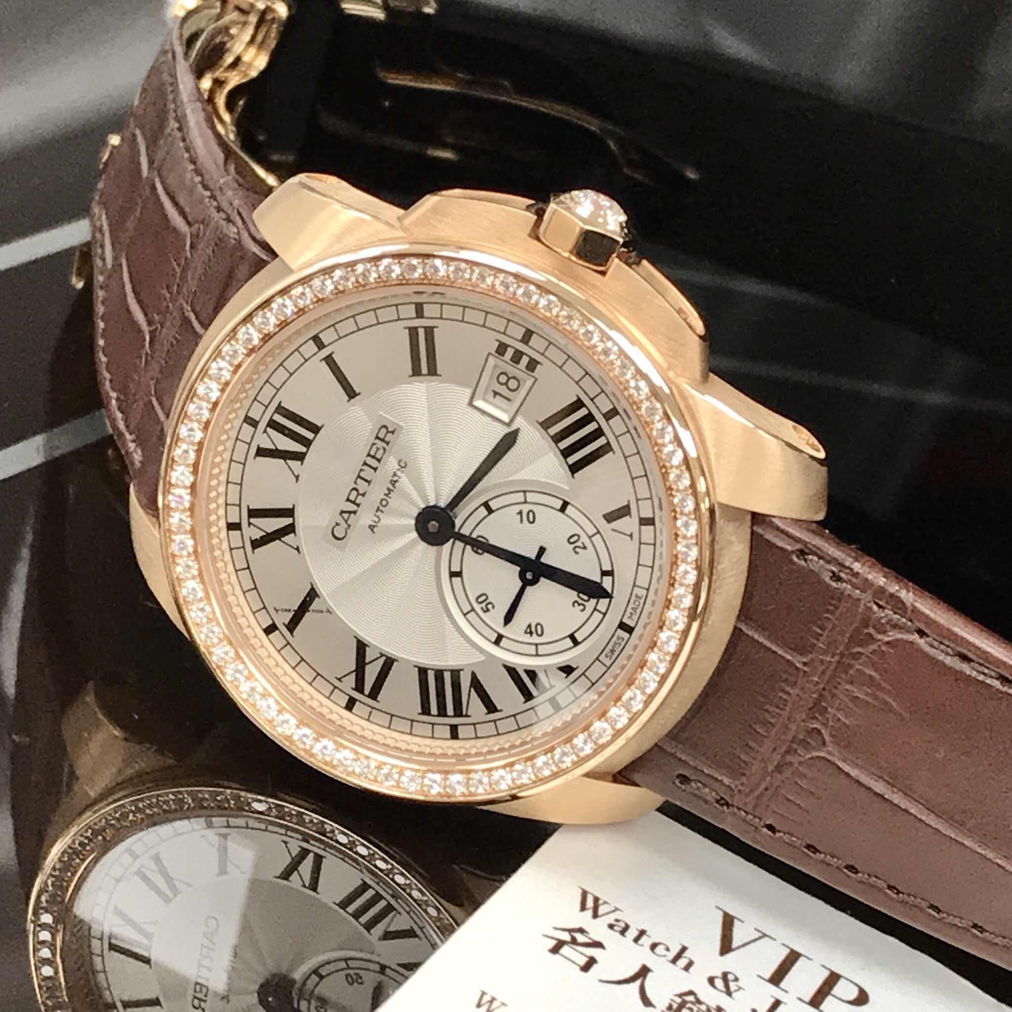 Cartier Calibre de Cartier WF100013 Automatic 18kt Rose Gold Diamonds | WF100013 | Automatic | Rose - Image 5