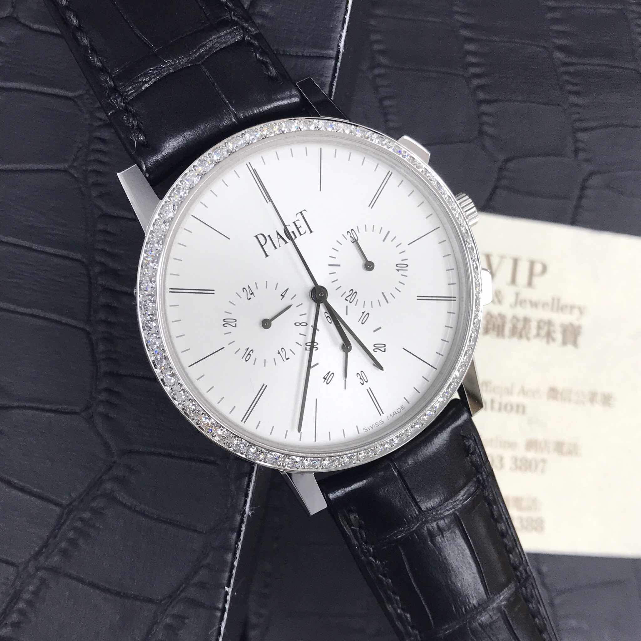 Piaget G0A40031 Replica Watch, Manual Wind, Silver Dial, 18kt White Gold & Diamond Case, 41mm - Image 5