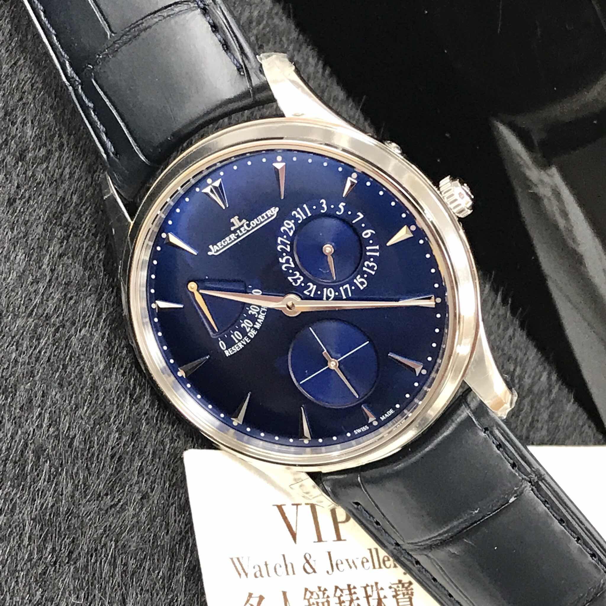 Jaeger-Lecoultre Q1378480 Master Ultra Thin Automatic Stainless Steel Replica Watch - Blue Dial & - Image 5