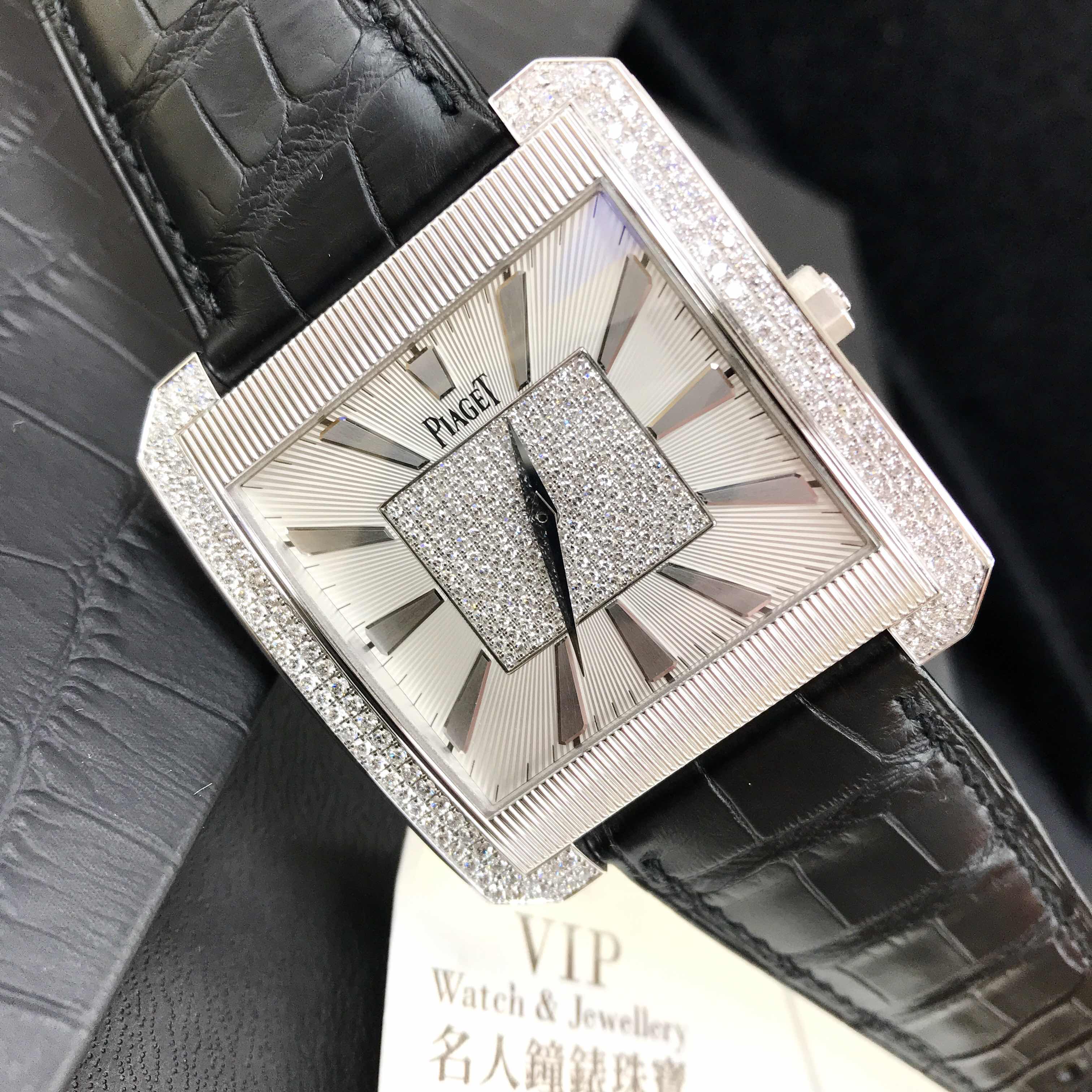 Piaget G0A32006 Replica Watch, Manual Wind, Silver Dial, 18kt White Gold & Diamond Case, 42mm - Image 5
